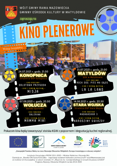 Plakat - Kino Plenerowe