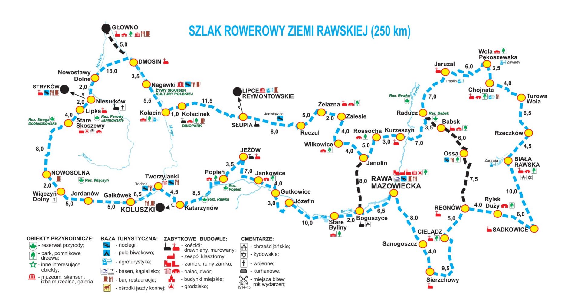 Szlak Ziemi Rawskiej. Źródło: www.lodzkie.pl