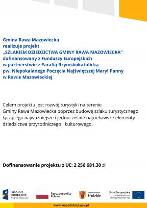 Plakat - Gmina Rawa Mazowiecka realizuje projekt