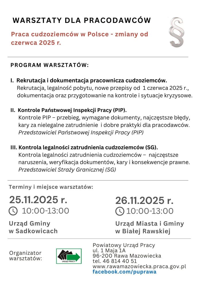 Program warsztatów