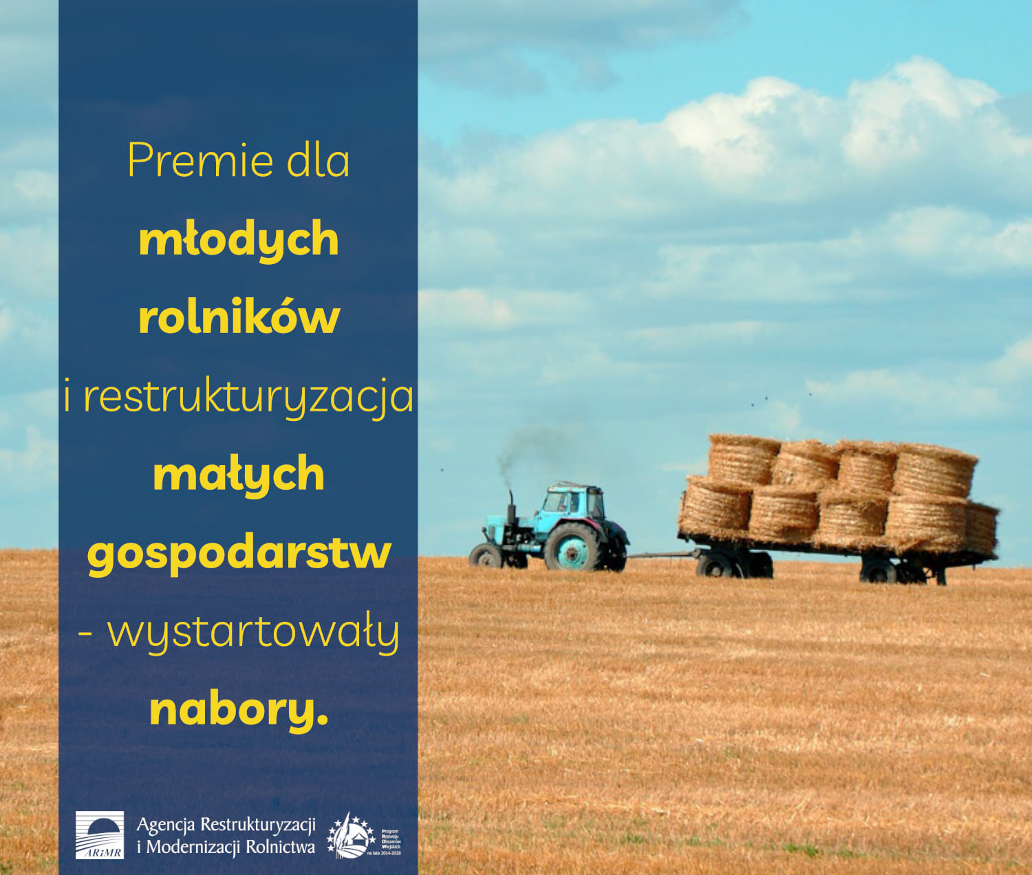 Premie dla młodych rolników i restrukturyzacja małych gospodarstw - wystartowały nabory